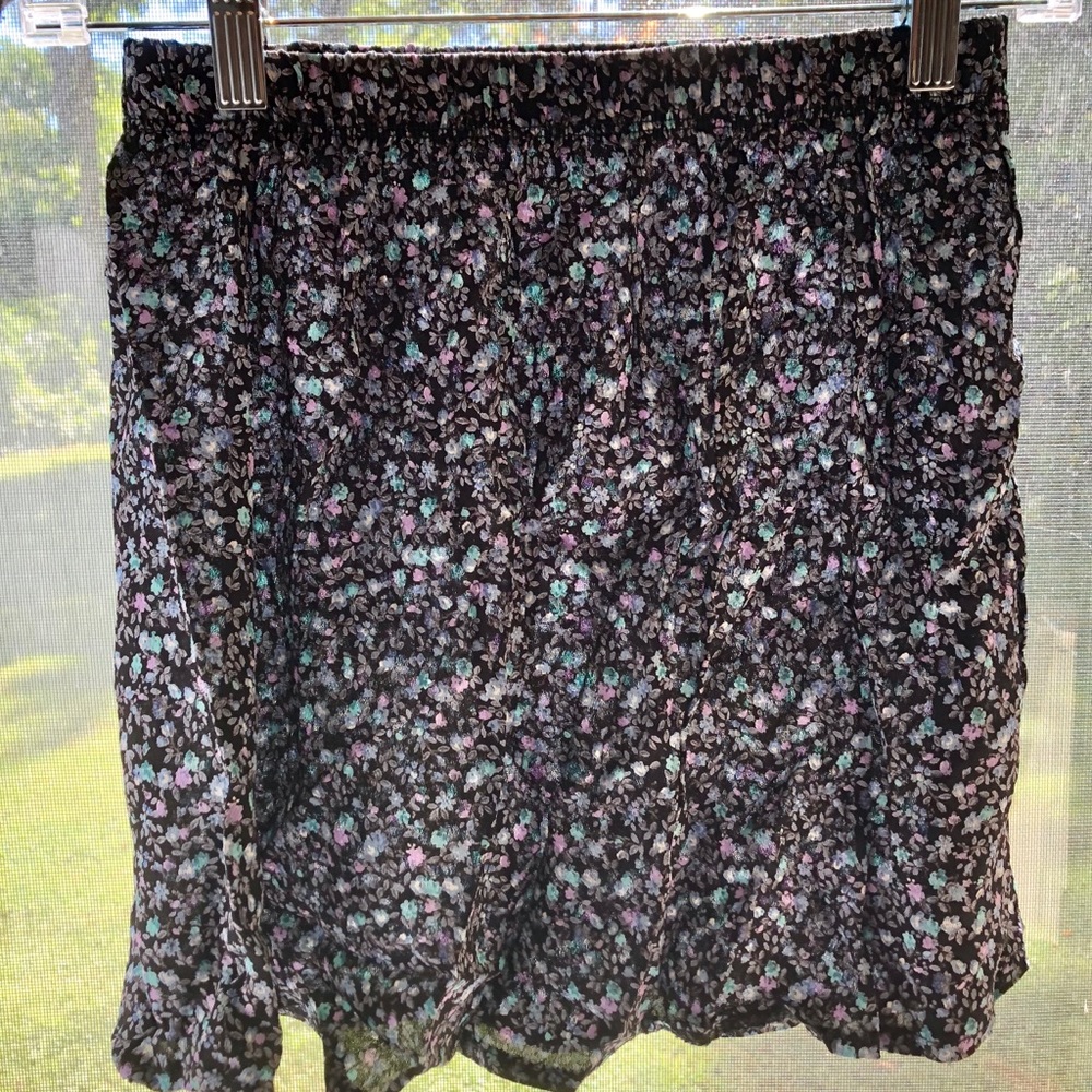 Brandy Melville Floral Print Mini Skirt